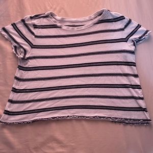 SO Black and White Striped T-Shirt